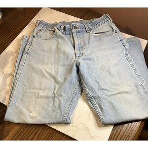 Vintage Carhartt Distressed B17 STW Light Washed Jeans Size 30 X 29